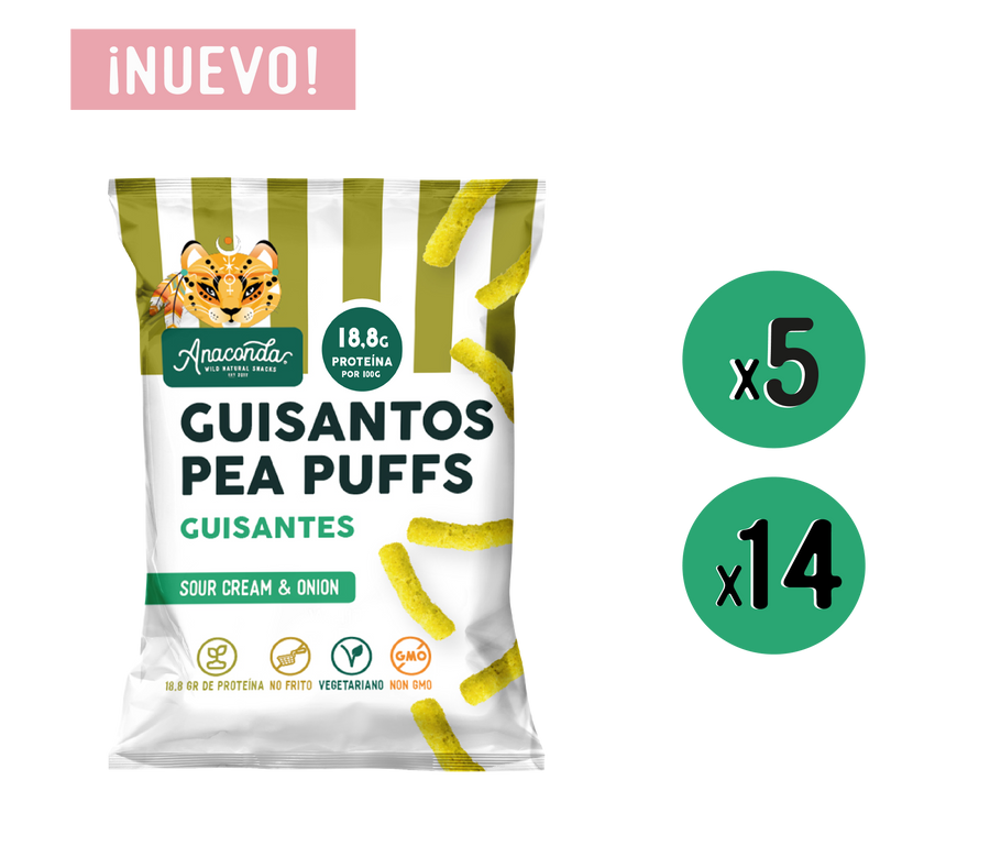 Gusanitos de Guisantes Sabor Sour Cream & Onion