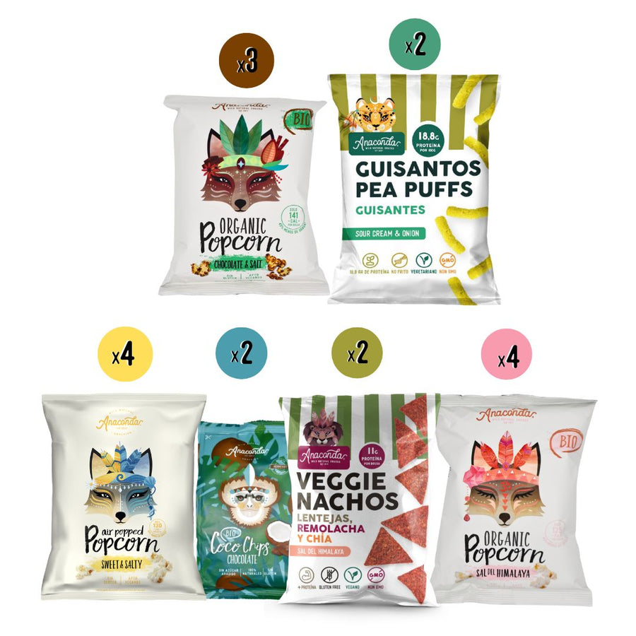 Selección de Snacks Saludables Dulces y Salados