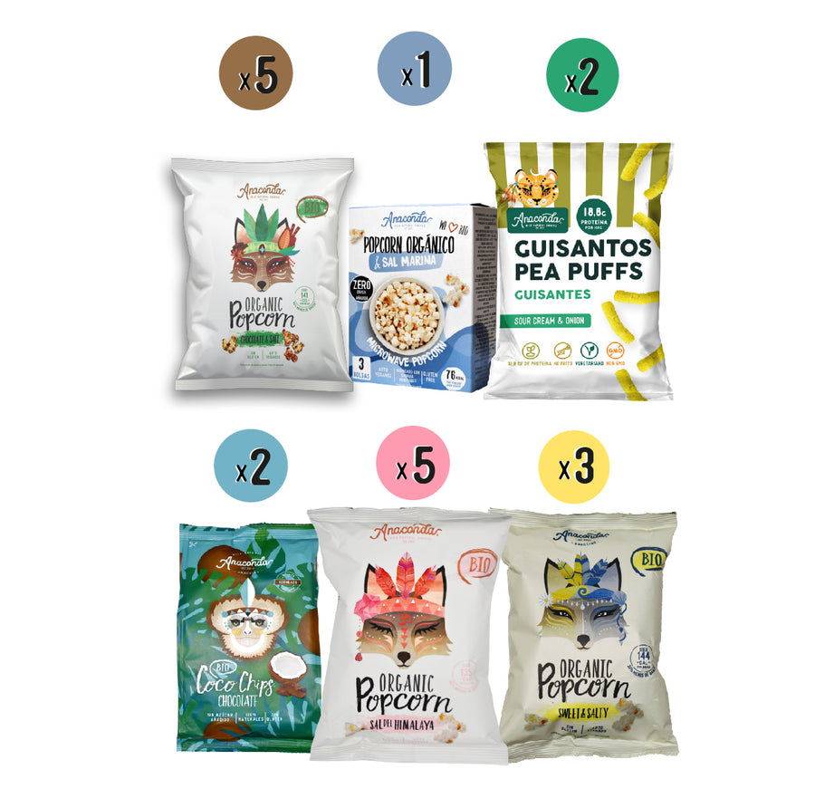 Selección de Snacks Saludables Dulces y Salados