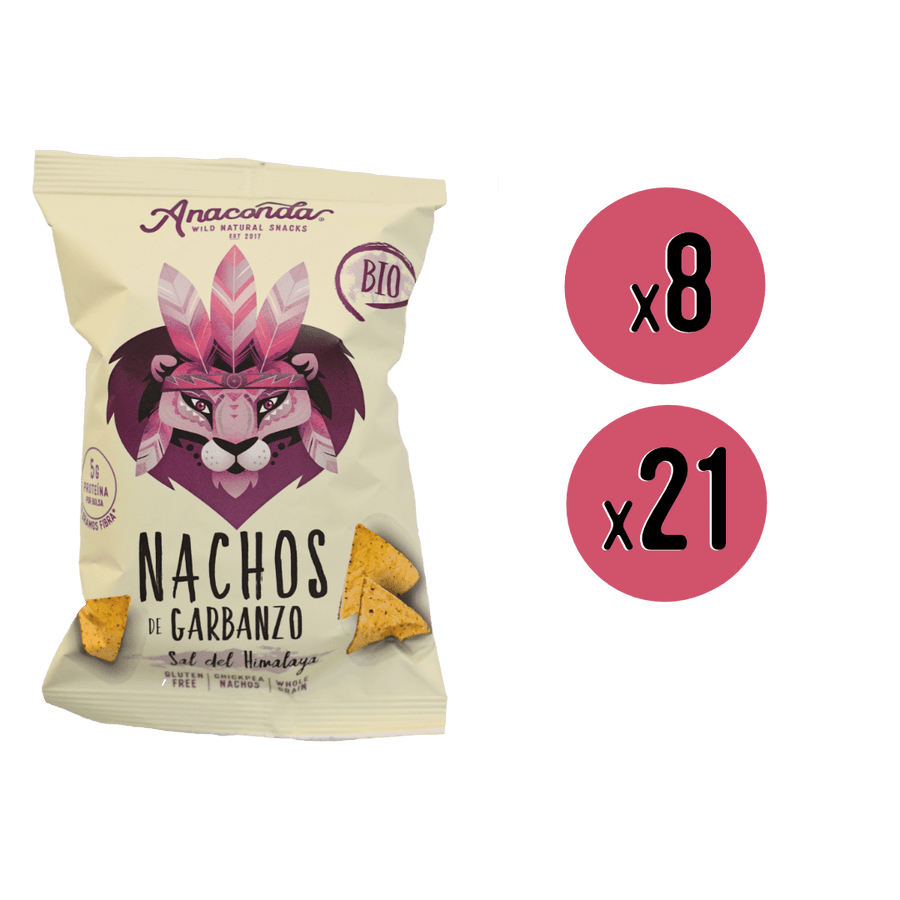 Nachos de Maíz y Garbanzo Bio Sabor Sal Himalaya - Pack Llevar